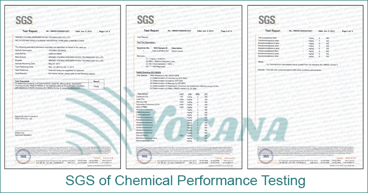 SGS of WPC Composite Decking SGS of WPC Composite Decking