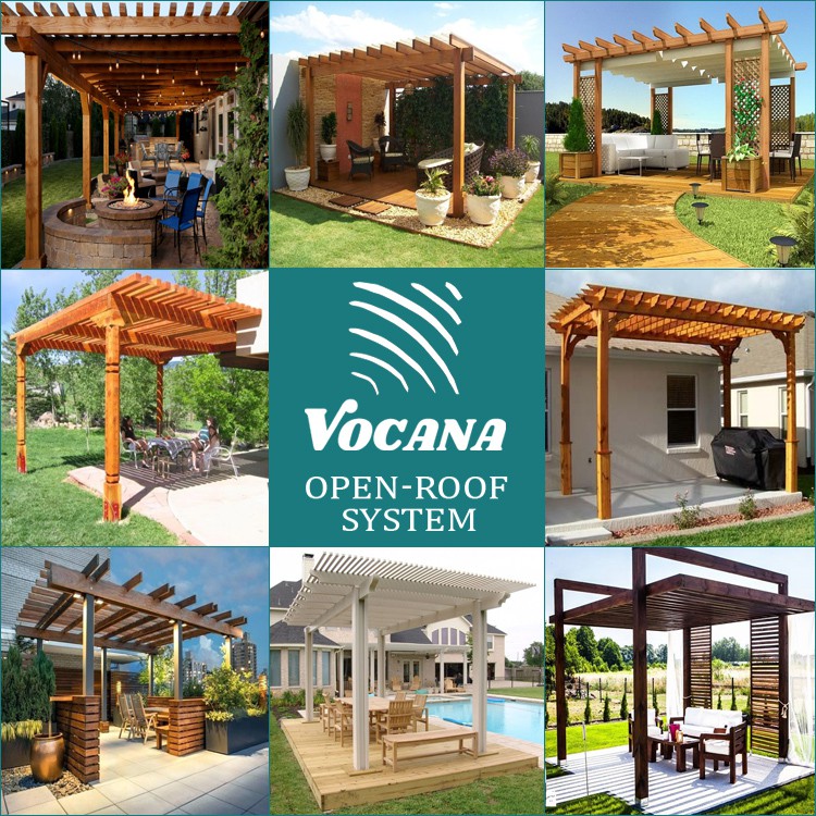 vented roof pergola